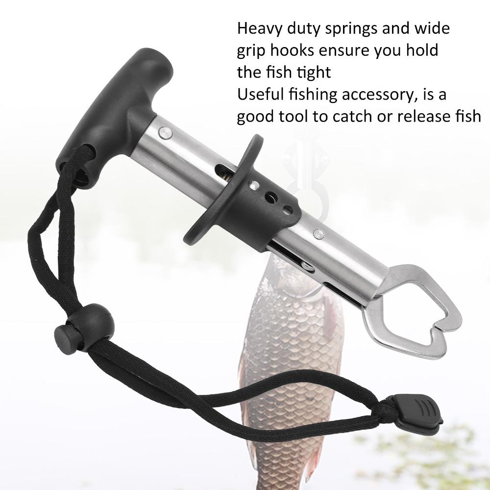 2PCS Heavy-Duty Fish Pliers Stainless Steel Fishing Gripper Portable Fish Clamp Bass Fishing