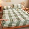 Mother-and-baby Milk Velvet Padded Bedspread with Cotton Padded Single and Double Simmons Bedspread Mattress Protective Cover
