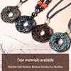 Natural Obsidian Double Pixiu Safety Buckle Pendant - Golden Obsidian Crystal Charm