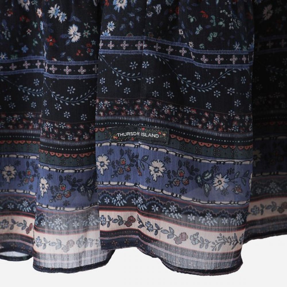 Thursday Island Frill Dress Floral Mood T264mop218w