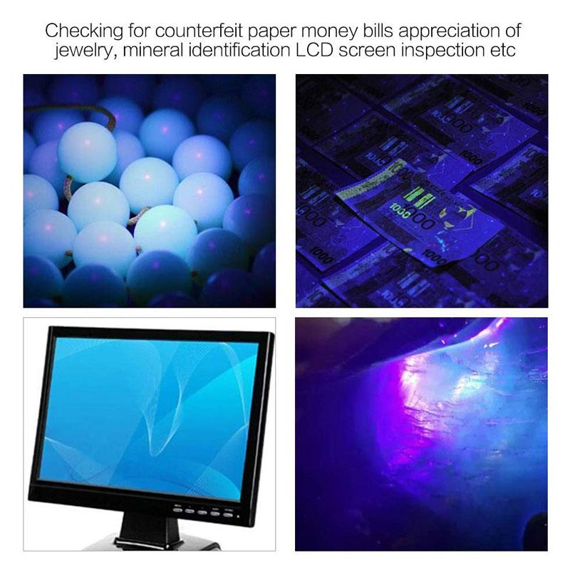 Jade Identification Torch 3 IN 1 LEDs Light Sources Portable Dedicated UV Flashlight Ultraviolet  Gemstones Jewelry Amber Money