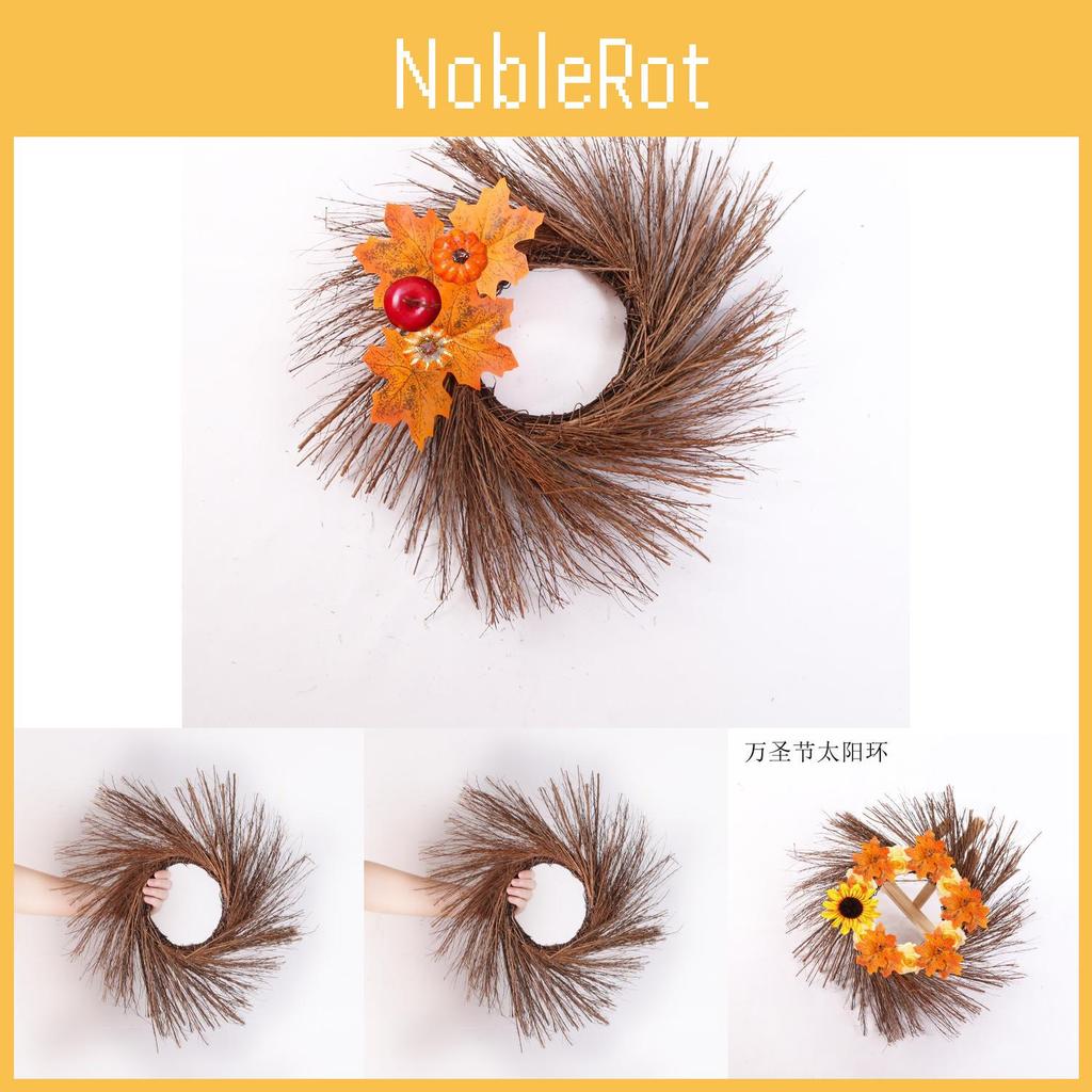 Stylish Halloween Party Decoration Items Vibrant Sunflower Circle Wreath For Festive Atmosphere