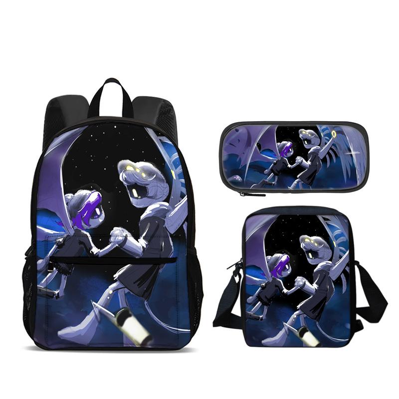 Zaino Droni Assassini Astuccio Borsa a Spalla Set da 3 Pezzi Versatile Grande Capacità Ragazzo e Ragazza Scuola Compleanno Miglior Regalo