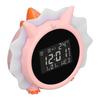Budzik Różowy Kształt Dinozaura Wielofunkcyjny Przyłóżkowy LED Elektroniczny Budzik