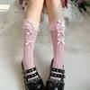 Cotton Lace Bow Ankle Socks For Girls With Nonslip And Sweat Absorption Features