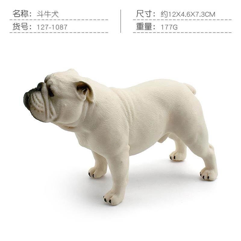 10 Simulation Boxer Husky Bulldog Bull Terrier Shepherd Newpoliton Dog Model Static Ornament