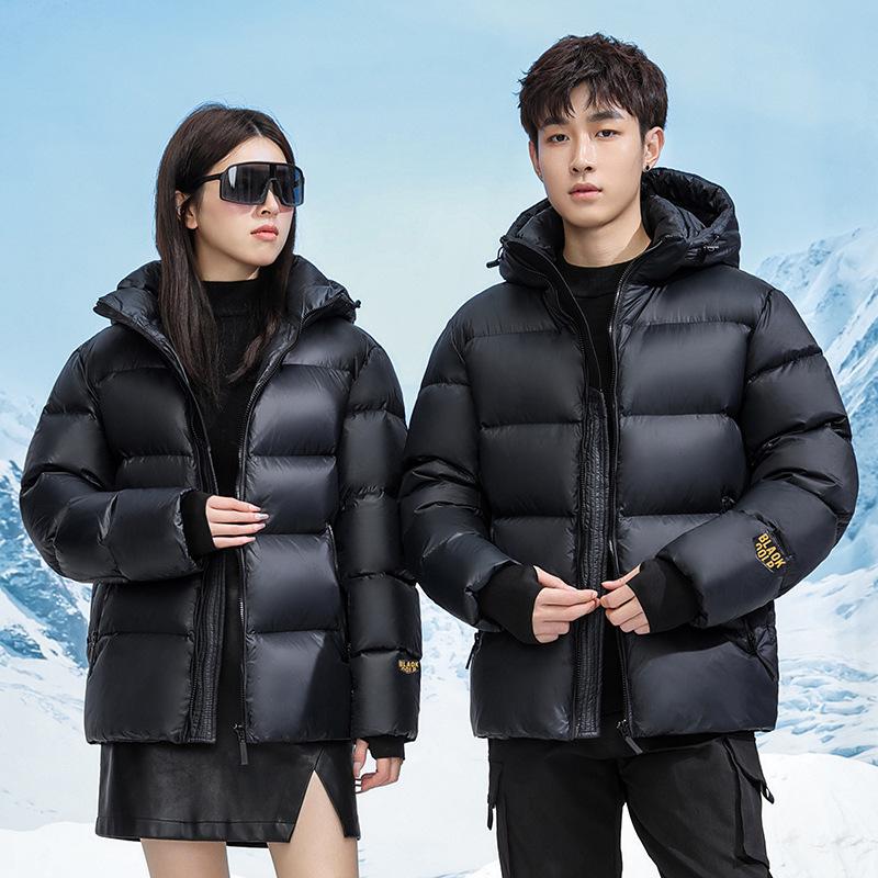 Winter Short Down Jacket for Men and Women Couples Thickened Cotton Coat