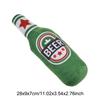 Beer Bottle Squeaky Dog Toy Wine Bottle Plush Dog Toy Interactive Squeaky Dog Chew Toy Soft Beer Bottle Shape Toy Pet Supplies