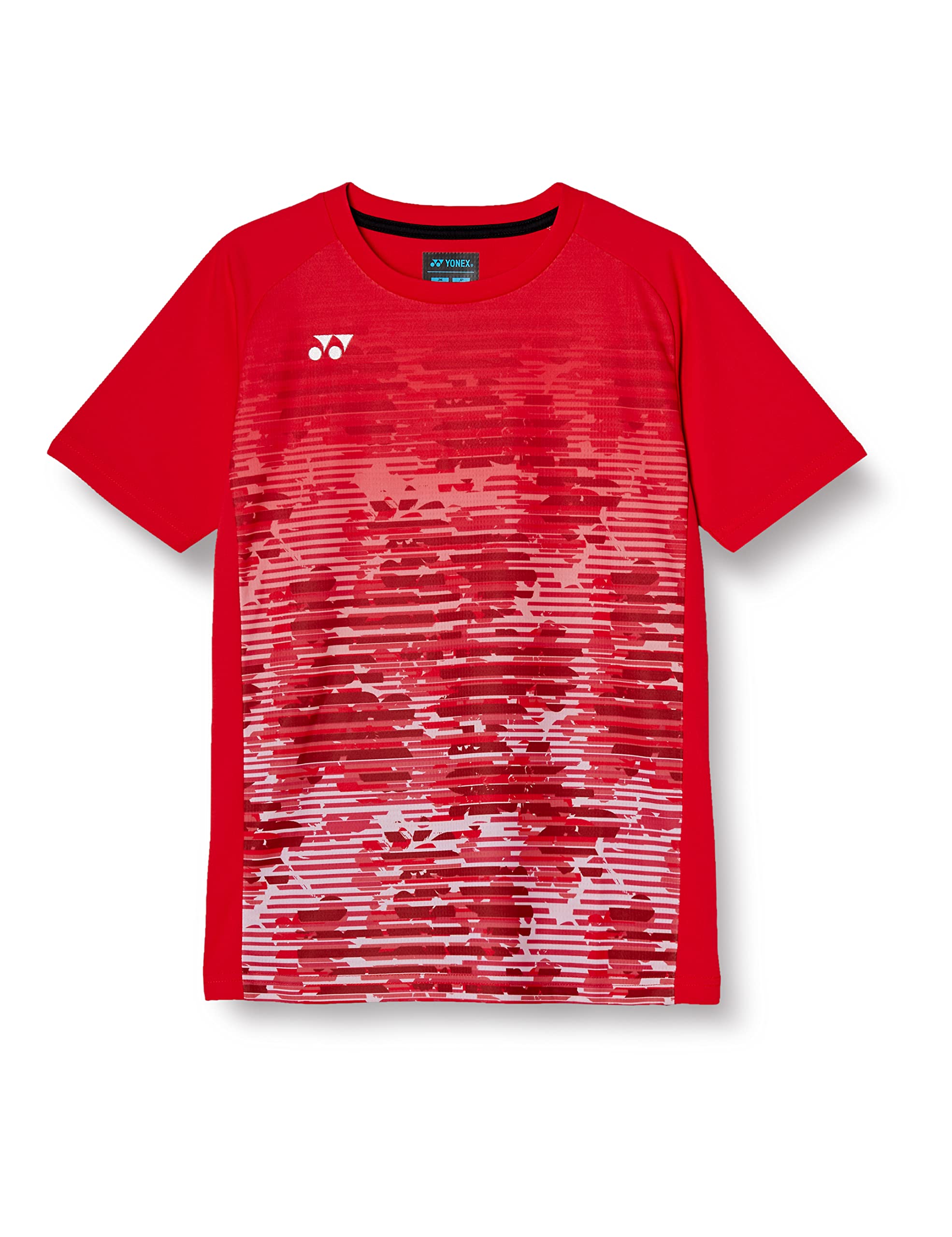 

Yonex J120 Short Sleeve Game Clear Red Shirt, Kids, (459)