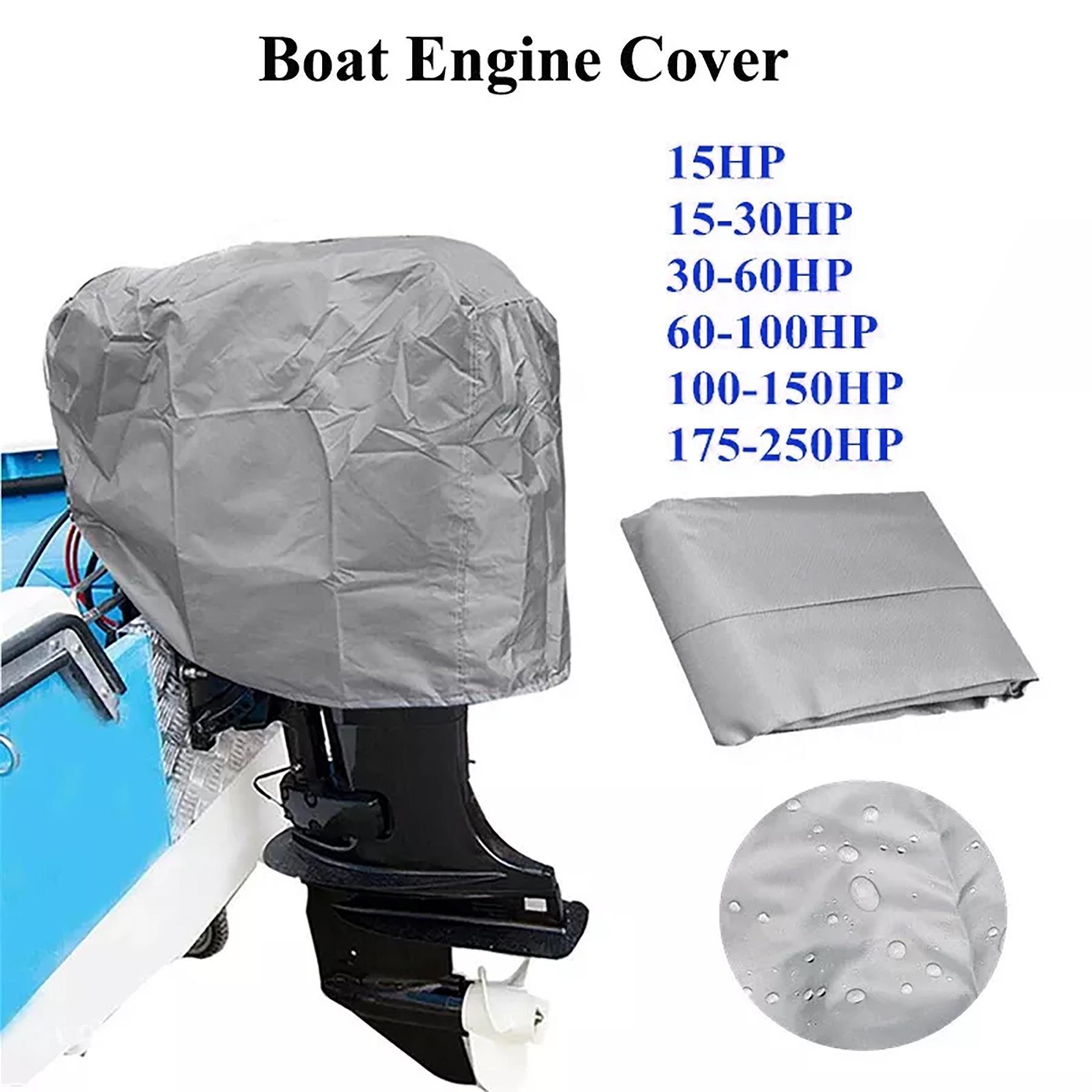 

Черный чехол для лодочного мотора для Yamaha Mercury Suzuki Honda Для Volvo Penta от 30 л.с. до 60 л.с. Прочный водонепроницаемый чехол для двигателя Boat Engine Cover
