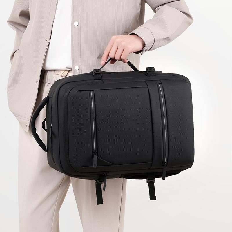 New large-capacity solid color versatile backpack business commute travel bag multi-function computer backpack student