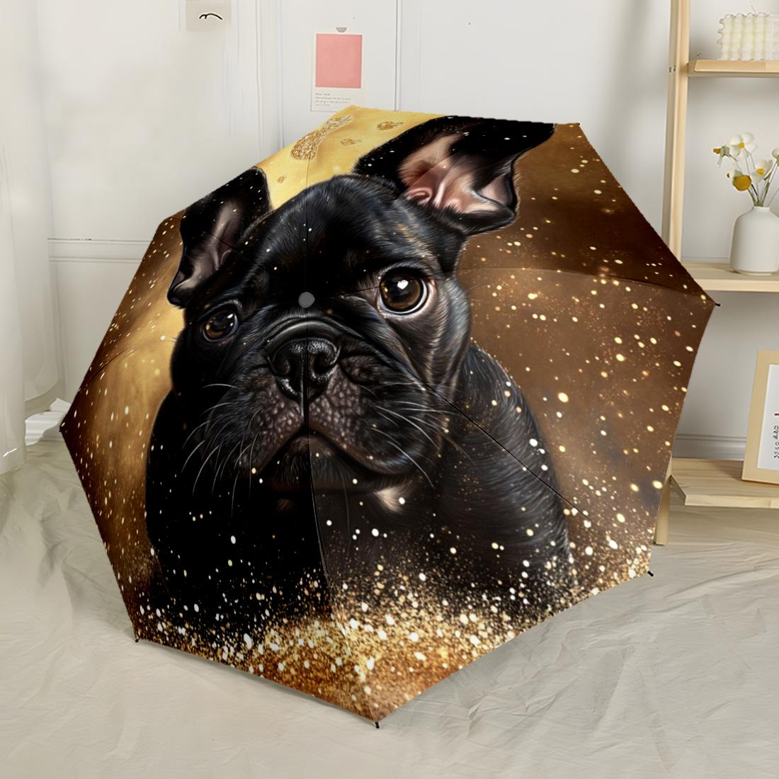 

Rainy Day Dachshund Compact Travel Automatic Umbrella Compact & Durable 8-Rib Design Sturdy Construction All-Season Travel Fashionable Accessory