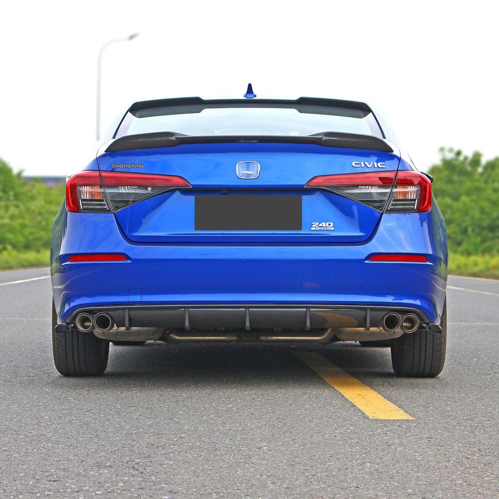 2022 11th Gen Civic MC Rear Lip Spoiler, Wing & Exhaust Tip Kit