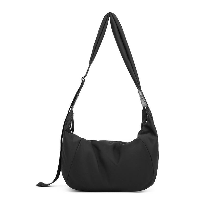 

2025 New Niche High-end Large-capacity Dumpling Bag Super Soft Underarm Fashionable One-shoulder Crossbody чёрный