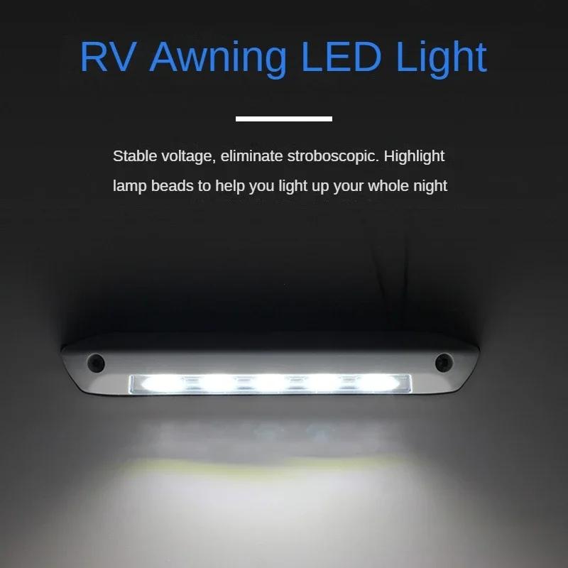 12V/24V Waterproof LED Awning Porch Light Bar - Durable for RV/Camper/Caravan/Trailer Interior/Exterior Lighting