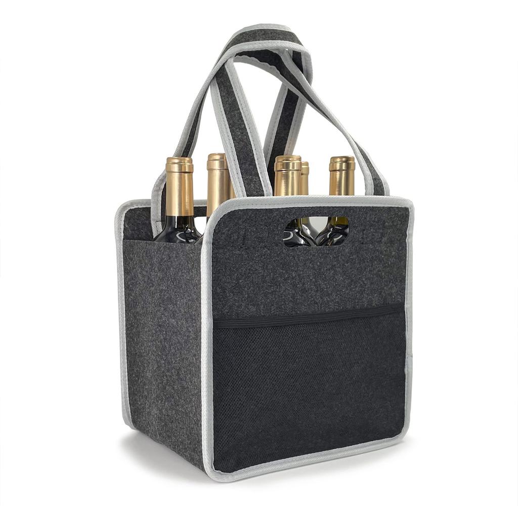 Wine Tote Bag Felt Non Woven Fabric Material Gift Packaging for Red Wine Champagne Liquor Storage