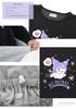 Kaituck Family Sanrio Postavy Kuromi Domácí oblečení Dlouhé dámské pyžamo, Rukáv, Jaro/Podzim, M/L (L, černá)