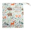[Sigzagor]Wet Dry Bag With Two Zippered For Baby Diapers Nappies Waterproof Reusable 36cmx29cm
