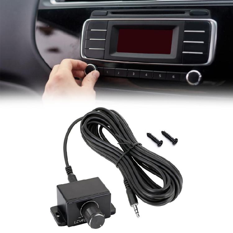 Vehicle Audios Controller Knob Car Amplifier Volumes Regulator AUX Volumes Knob Quick Install Bass Subwoofer Adjuster