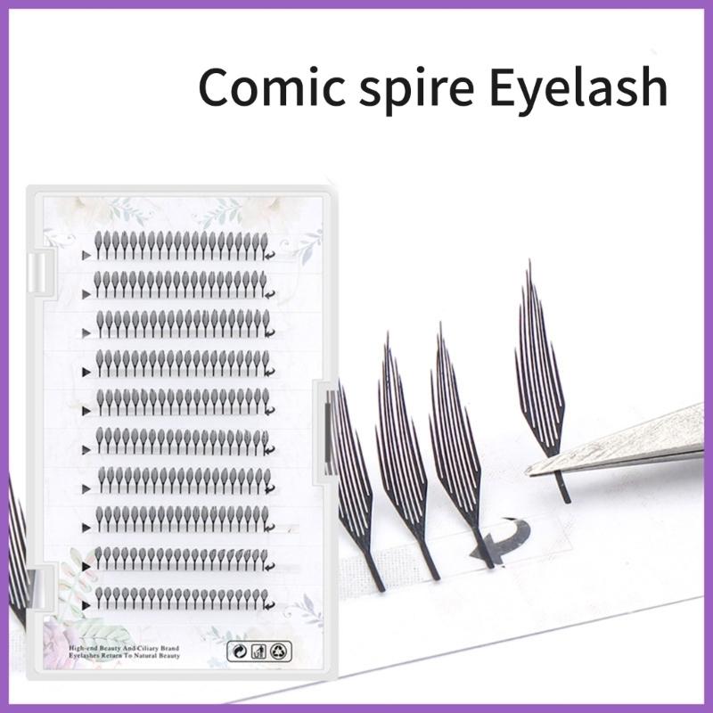 1 Box Anime Style False Lashes with Tapered Tips for a Voluminous and Long Lasting Curls for Beginners or Anime Lover