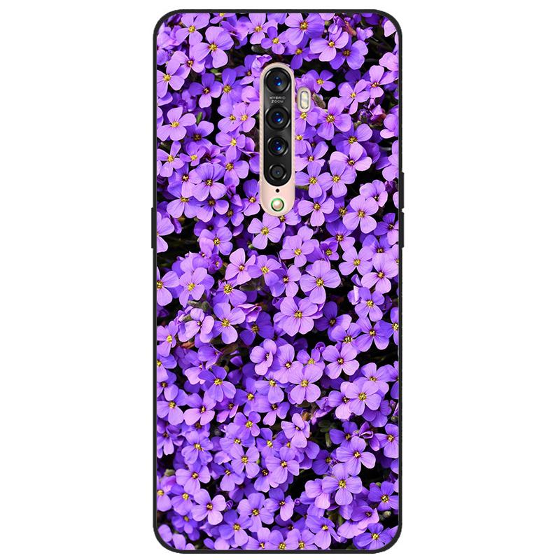 Für OPPO Reno 2 Hülle Weiches TPU-Silikon Cartoon Rückseite Handyhüllen TPU Schwarzer Stoßfänger für Hülle PCKM70, PCKT00, PCKM00, CPH1907
