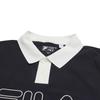 FILA Original Lifestyle Color Block Brand Logo Fashion Casual Daily Versatile Regular Fit Short Sleeve Polo Shirt Men tops Hero-Blue F11M529111FNV