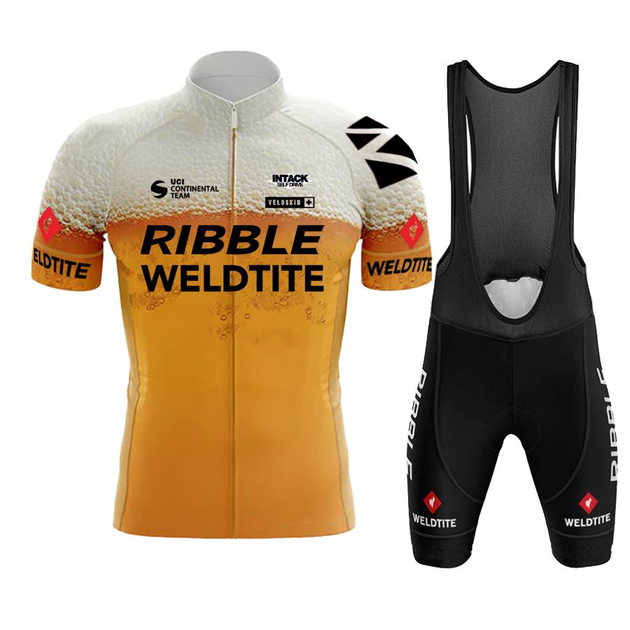 Cycling Jersey 2026 Team RIBBLE Men Cycling Set Racing Bicycle Clothing Suit Breathable Mountain Bike Clothes Sportwears