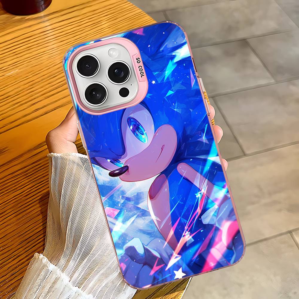 Game S-Sonic Movie Anime Color Phone Case For IPhone 17 16 15 14 13 12 11 Pro Max Plus Pro Shell