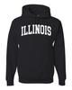 State of Illinois College Style White Fashion Unisex  Hoodie Sweatshirt