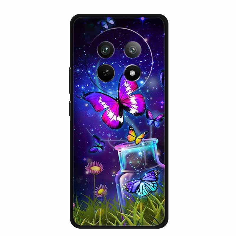 Phone Case For Realme 13 Pro Plus Case Protective Black Silicone Soft Coque For Realme13 Pro Plus Back Cover Case 13Pro Plus Bag