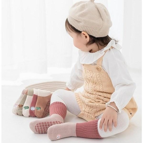 Set de 3 piese șosete mini animal cu nervuri Bevenys pentru copii, produse coreene pentru bebeluși