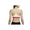 Nike Dri-FIT Indy Color Block Low-Intensity Support Sports Bra Women Underwear White DB9989-100