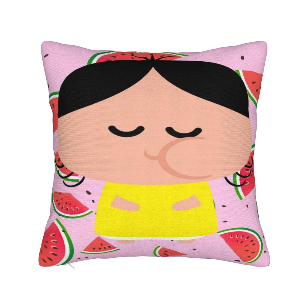 Anime Magali Festa Pillow Cover Retro Trendy Pillow Case For Sofa Home Decor Print Pillowcases Birthday Present