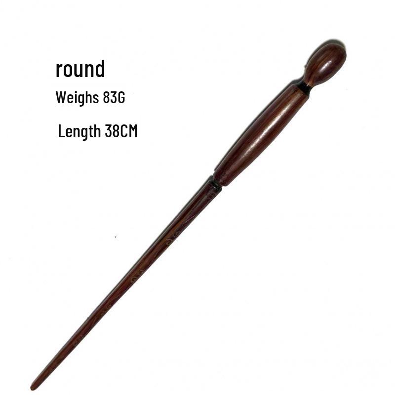 Harry & Hermione Premium Magic Wand Set - Finely Carved Metal Heart Core.