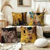 Gustav Klimt Il Bacio federa per cuscino copricuscino per divano decorazione stanza casa regalo per bambini
