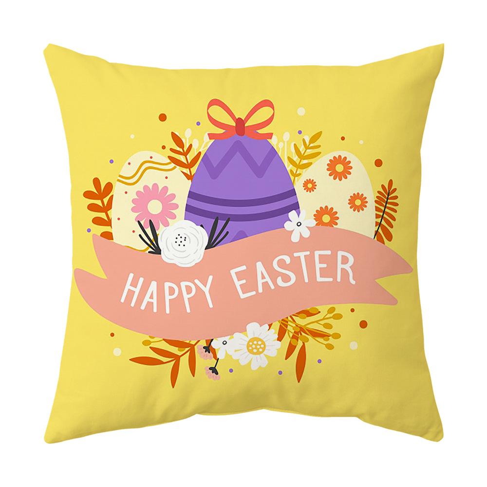 Easter Pillow Cover, Living Room Sofa Cover, Car Cushion Cover, Bay Window Cushion, Office Waist Protector