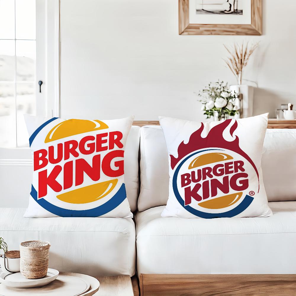 Fashion Print B-Burger K-King Pillow Case Office Cushions Suitable For Sofa Car Bedroom Decorative Cushion Cover