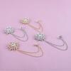 Crystal Rhinestone Star Brooch Lapel Pin Suit Shirt Badge Tassel Chain Corsage For Men Women Jewelry Clothing Accessories