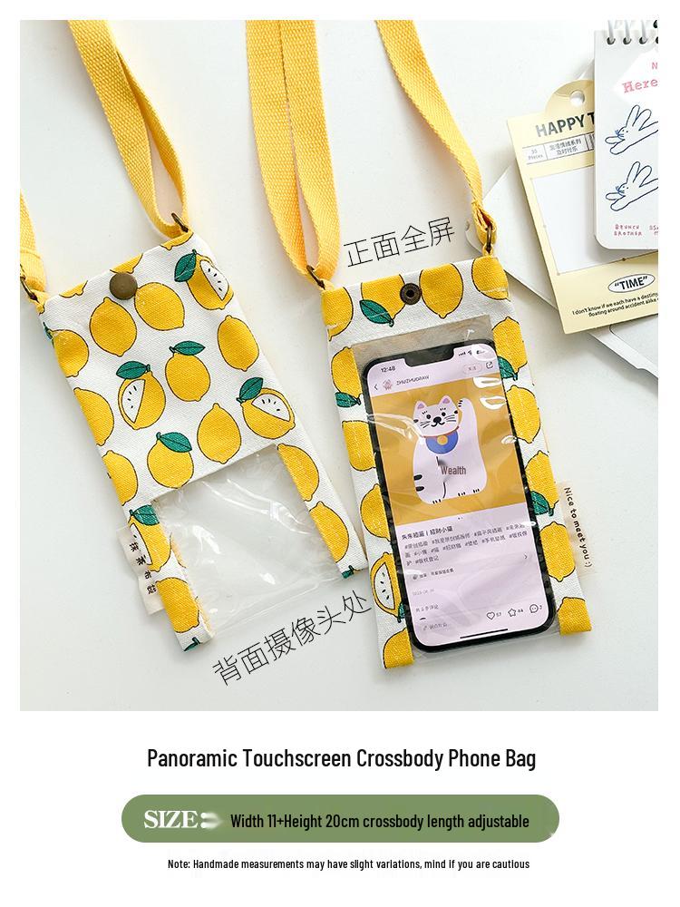 Sommerreise Touchscreen Umhänge-Handytasche - Mini Hänge-Halsbeutel