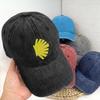 Casual Camino de Santiago Wandel Baseballpet Ongestructureerd Unisex Weg van Sint-Jakobus Verweerd Denim Gewassen Snapback Pet Buiten