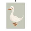 Nordic Retro Poster And Prints Wall Pictures Baby Kids Room Decor Cartoon Rabbit Fox Mouse Goose Duck Wall Art Canvas Painting