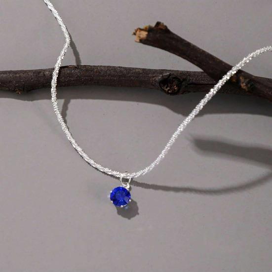 Cubic Zirconia Necklace Women Faux Necklace Dainty Sparkling Diamond Pendant Short Necklace Clavicle Chain Jewelry Gift