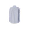 UNIQLO x Jil Sander Striped Collar Long Sleeve Shirt Men shirts Light-Blue 440460-64