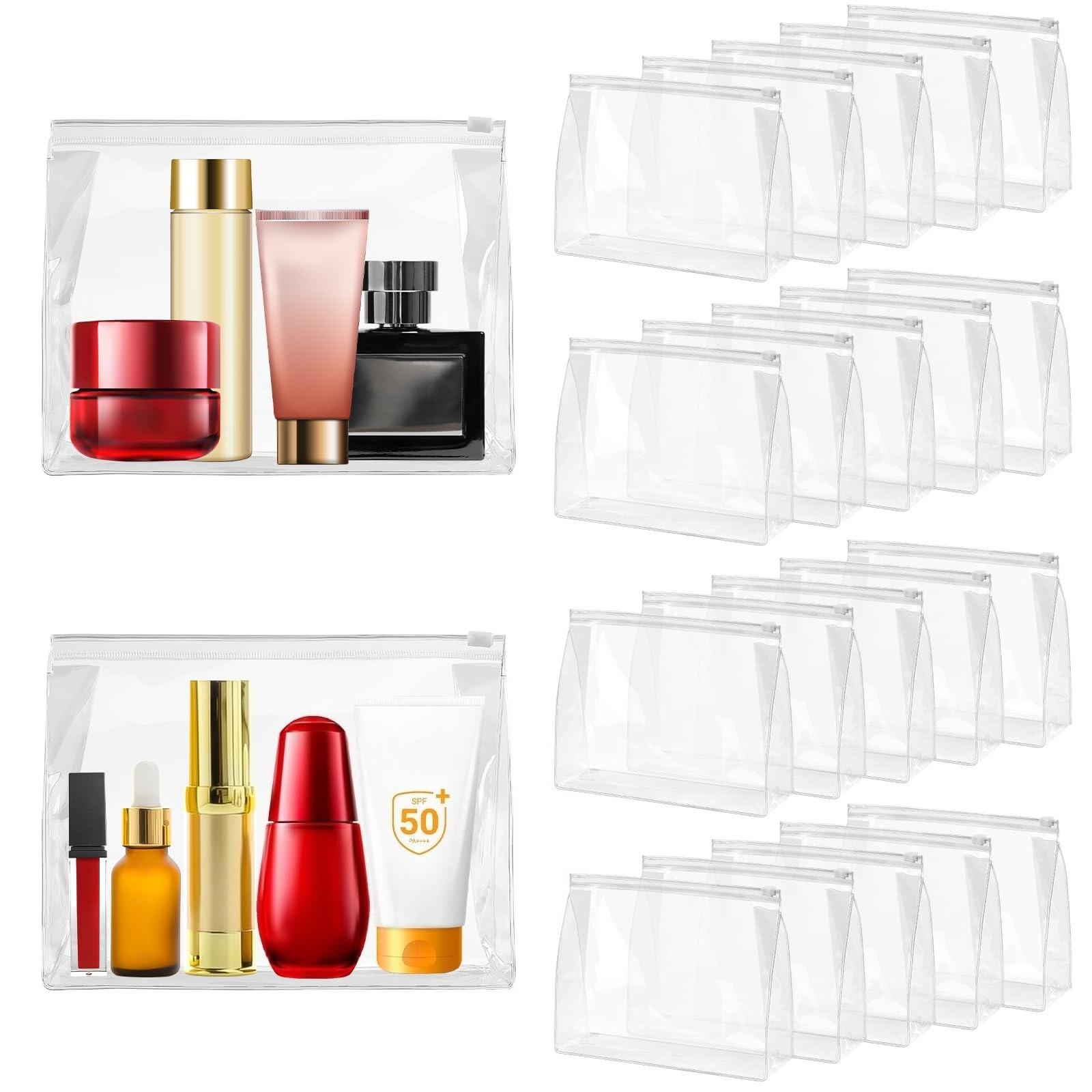 

1-12pcs Transparent PVC Storage Travel Organizer Clear Makeup Bag Beautician Cosmetic Bag Beauty Case Toiletry Bag Wash Bags 3pcs бежевий