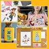 8/16sheets Disney Toy Story Funny Puzzle Stickers Make A Face Children Game Decals Toys Assemble Jigsaw Kids Party Game Sticker