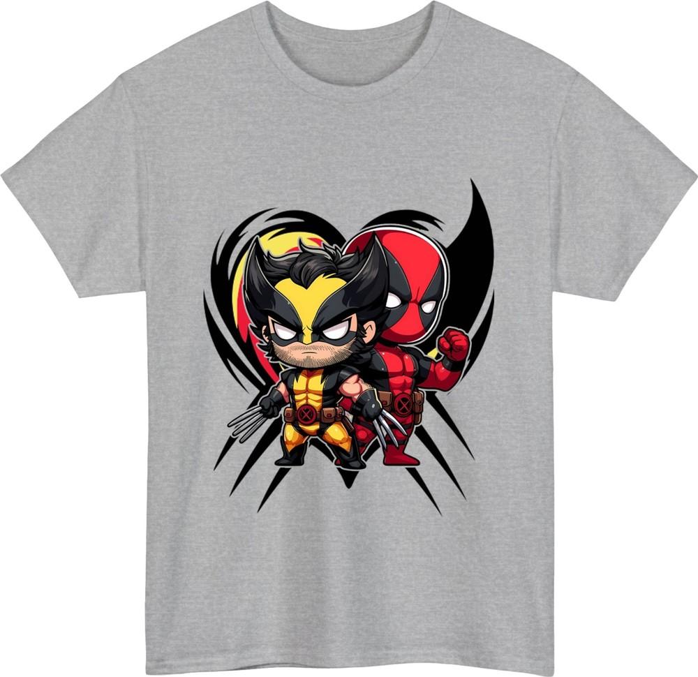 Funny superhero team tshirt chibi comic hero marvel fan birthday gift tee top