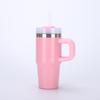 14-20oz Edelstahl-Thermosbecher mit Griff und Strohhalm