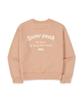 SNOWPEAK APPAREL Women'S Lettering Semi-Crop Sweatshirt (S24Fwfht63) Peach