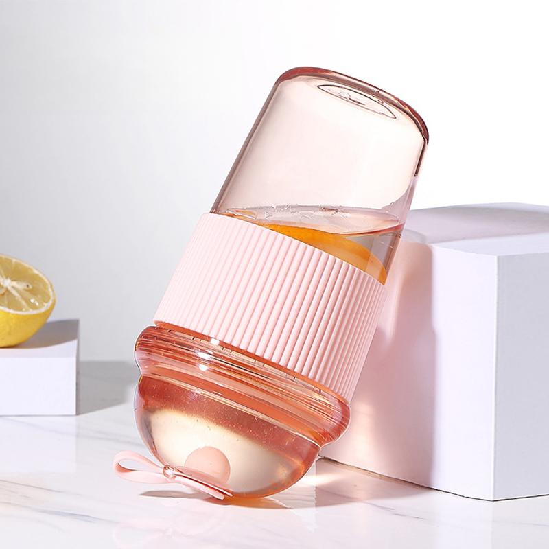 430/630ML Straw Cup with Lid and Straw Portable Large Capacity Coffee Milk Tea Cup Ins Style Water Cup Office Workers Juice Mug