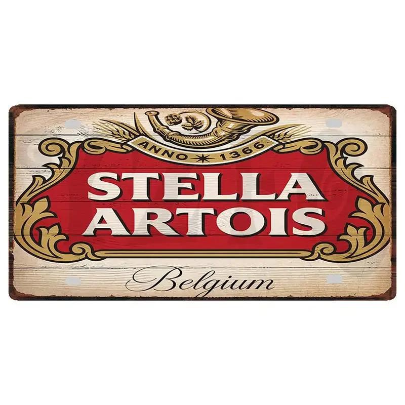 Belgian Beer Metal Sign 6x12 Inch Duvel Corona Jupiler Zot Plate For Wall Home Restaurant Craft Decor 30X15CM DC-1636A